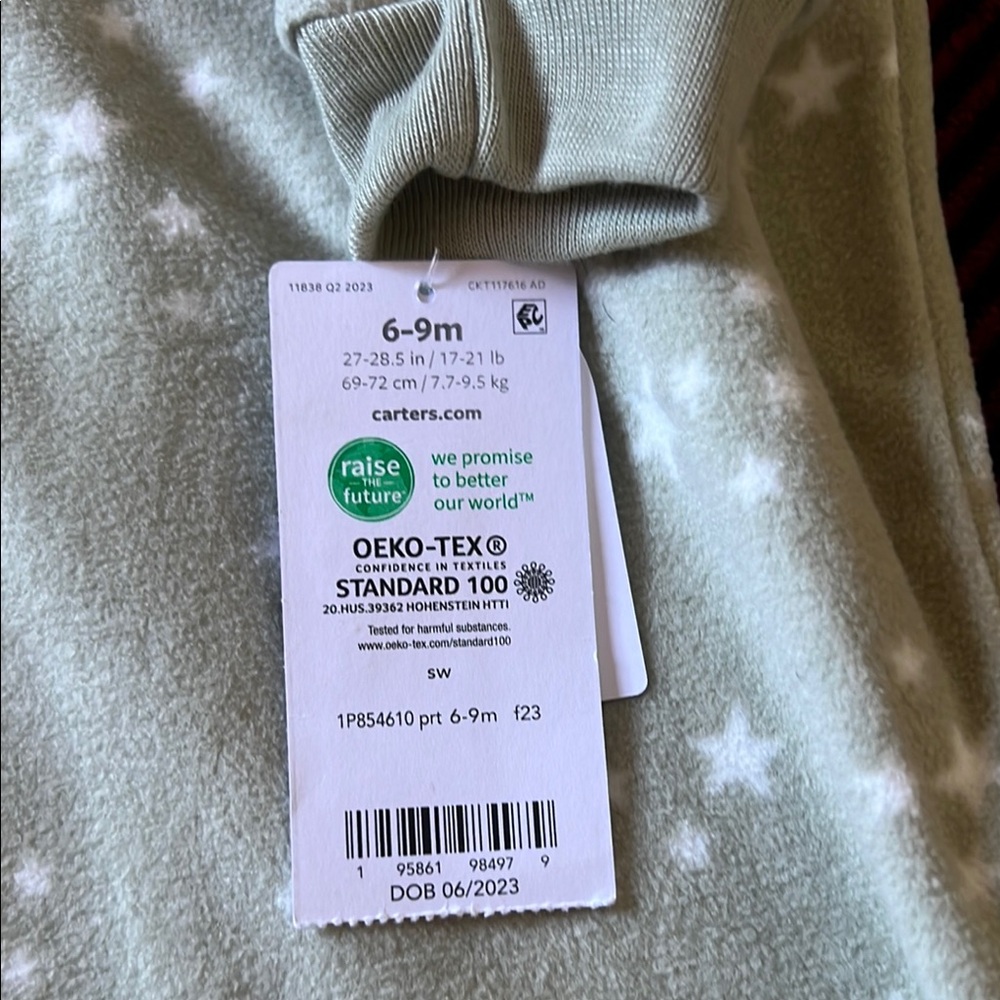 Baby Sleep Sack with Star Pattern - Picture 2 of 4